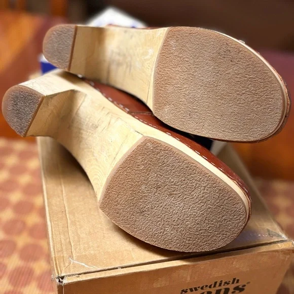 Swedish Hasbeen Clog - Classic Sky High - Cognac (color no longer available) - Picture 4 of 4